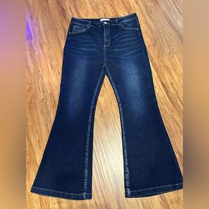 Stylish Navy Flare Jeans for Women